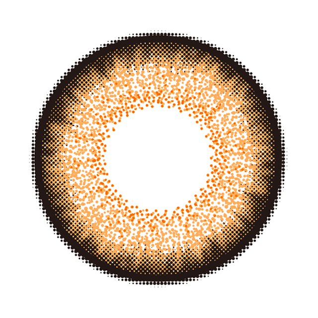 カラーズワンマンスUV_メガベージュ_レンズデザイン